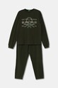 Detské pyžamo United Colors of Benetton sada zelená 3DKE0P073.G.Seasonal
