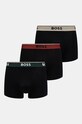 BOSS boxeralsó 3 db sima fekete 50517827