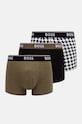 Bokserice BOSS 3-pack bez uzorka zelena 50517829