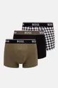 BOSS boxeri 3-pack uni verde 50517829