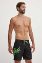 PLEIN SPORT pantaloni scurti de baie PS24MBL03 negru AW24