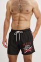 PLEIN SPORT szorty kąpielowe PS24MBM03 czarny AW24