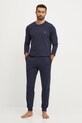 Emporio Armani Underwear piżama dzianina granatowy 111789.4F720