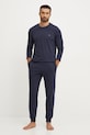 Emporio Armani Underwear piżama dzianina granatowy 111789.4F720