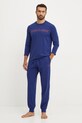 Emporio Armani Underwear pijama set bleumarin 112033.4F516