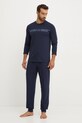 Emporio Armani Underwear piżama dzianina granatowy 112033.4F516
