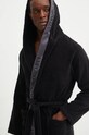 Emporio Armani Underwear pamut köntös sima fekete 112057.CS591