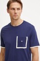 Îmbrăcăminte United Colors of Benetton tricou de pijama din bumbac 30964M01R albastru