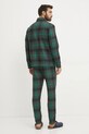 United Colors of Benetton pijamale de bumbac 43UL4P00A verde AW24