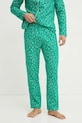Bavlněné pyžamo United Colors of Benetton zelená 4XPR4P00B