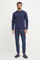 United Colors of Benetton pijama set bleumarin 37MW4P02N