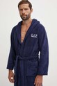 EA7 Emporio Armani szlafrok bawełniany granatowy CC792.904020.06935