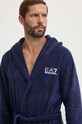EA7 Emporio Armani halat de baie din bumbac CC792.904020.06935 bleumarin