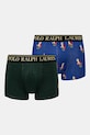 Pamučne bokserice Polo Ralph Lauren 2-pack pamuk zelena 714843425