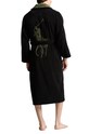 Polo Ralph Lauren halat de baie din bumbac 714854533 negru AW24