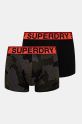 Boxerky Superdry 2-pak pletenina čierna M3110461A.CS4