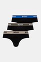 BOSS slipy 3-pack dzianina czarny 50517826