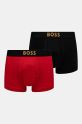 BOSS boxer in cotone pacco da 2 semplice rosso 50524544