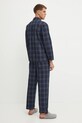 Bavlněné pyžamo BOSS 50527355 námořnická modř NC24