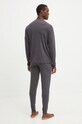 Pyžamo s příměsí vlny BOSS 50527503 šedá AW24