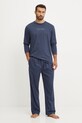 Calvin Klein Underwear pijamale de bumbac cu modele albastru 000NM2751E