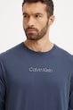 Bavlněné pyžamo Calvin Klein Underwear 000NM2751E modrá