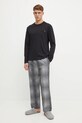 Bavlněné pyžamo Calvin Klein Underwear hladký černá 000NM2842E