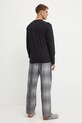 Бавовняна піжама Calvin Klein Underwear 000NM2842E чорний AW24