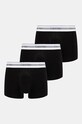 Боксери Calvin Klein Underwear 3-pack трикотаж чорний 000NB3956A