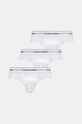 Slipy Calvin Klein Underwear 3-pak pletenina biela 000NB3962A
