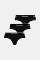 Слипы Calvin Klein Underwear 3 шт трикотаж чёрный 000NB3962A