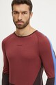 Icebreaker longsleeve funcțional Merino 200 Sonebula burgundia IB0A56QH02O1