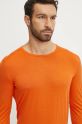 Icebreaker longsleeve funzionale Merino 200 Oasis arancione IB10436505N1