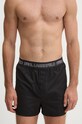 Karl Lagerfeld boxeri de bumbac 3-pack uni negru 246M2101