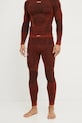 X-Bionic legginsy funkcyjne Symbio Merino sporty zimowe czerwony XM.YPP2W24M