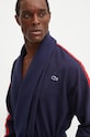 Lacoste halat de baie din bumbac bleumarin 4H2165