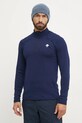 Ισοθερμικό μακρυμάνικο πουκάμισο Descente Shoulder Trim χειμερινά σπόρ σκούρο μπλε DWMYGB21