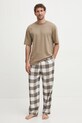 Hollister Co. spodnie piżamowe KI313.4028.428 szary AW24