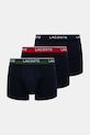 Боксери Lacoste 3-pack гладкий темно-синій 6H3379