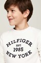 CHLAPEC Dětská mikina Tommy Hilfiger KB0KB09048.9BYH.128.176 bílá