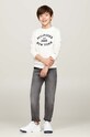 Dětská mikina Tommy Hilfiger bílá KB0KB09048.9BYH.128.176