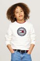Tommy Hilfiger bluza bawełniana dziecięca nadruk biały KB0KB09052.9BYH.116.122