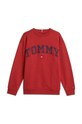 Dětská bavlněná mikina Tommy Hilfiger KB0KB09119.9BYH.128.176 červená AW24