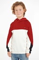 Детски суичър Tommy Hilfiger с качулка червен KB0KB09144.9BYH