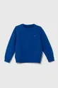 modra Otroški bombažen pulover Guess Fantovski