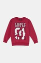 Guess bluza bawełniana dziecięca aplikacja różowy L4YQ08.KA6R4.9BYH