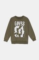 Guess bluza bawełniana dziecięca aplikacja zielony L4YQ08.KA6R4.9BYH