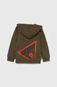 Παιδική βαμβακερή μπλούζα Guess N3YQ07.KAUG0.9BYH πράσινο AW24