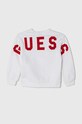 Дитяча бавовняна кофта Guess N4YQ05.KAD73.9BYH білий AW24