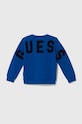 Παιδική βαμβακερή μπλούζα Guess N4YQ05.KAD73.9BYH μπλε AW24
